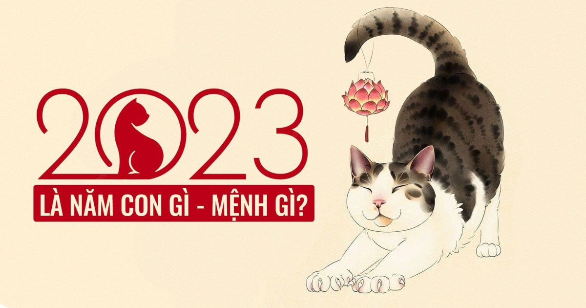 Năm 2023 là năm Quý Mão cầm tinh là con Mèo