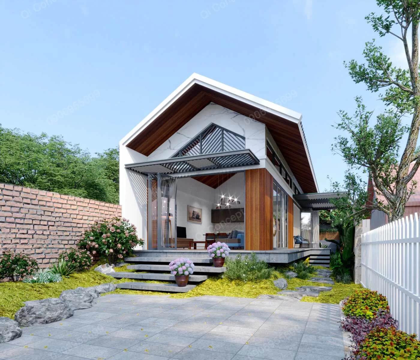 Diện tích xây dựng biệt thự nhà vườn