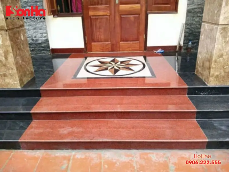 Bậc thềm trước cửa chính - Kích thước và cách tính bậc tam cấp chuẩn