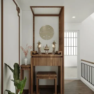 Bàn thờ tầng nào là tốt nhất - Vị trí bàn thờ: Tầng 1 hay Tầng thượng tốt hơn?
