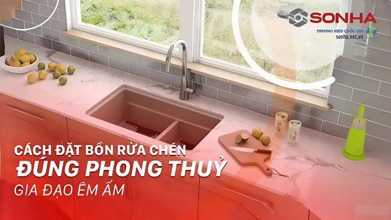 Bếp và bồn rửa đặt thế nào - Nguyên tắc bố trí bếp và bồn rửa tiện dụng