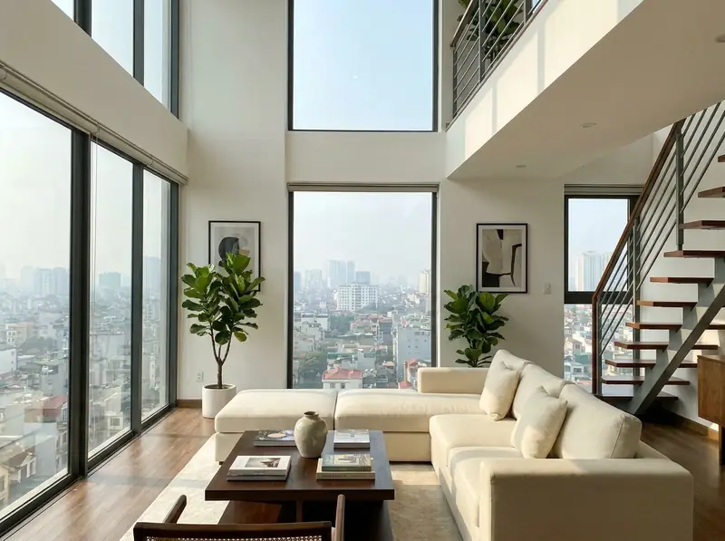 Duplex là gì? Định nghĩa chi tiết & tiêu chuẩn thiết kế 2026 2 Duplex là gì - Điểm khác biệt: Duplex, Penthouse, Loft