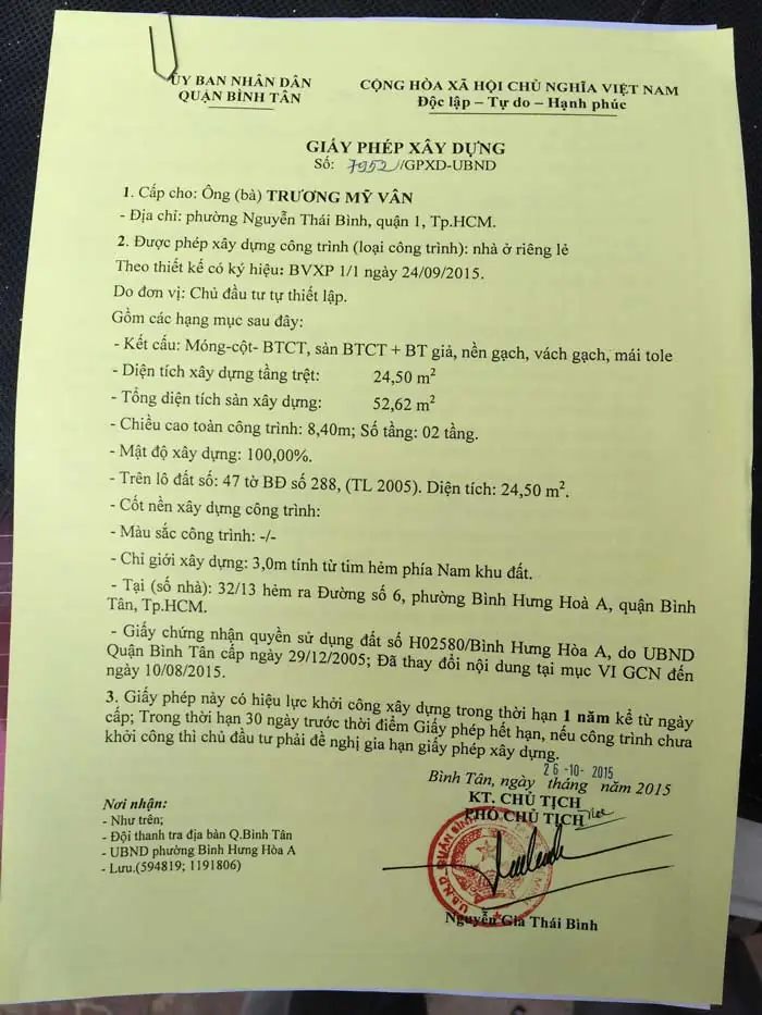 Giấy phép xây dựng và giấy phép sửa chữa khác nhau - Quy trình Xin Giấy phép Xây dựng