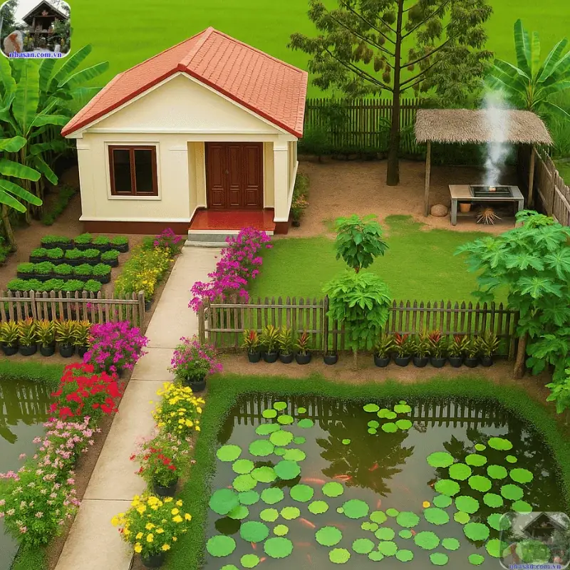 Lợi ích phong thủy khi có hồ nước trước nhà