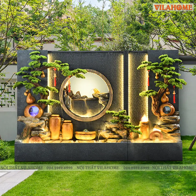 Hòn non bộ là gì - 2. Ý Nghĩa Của Hòn Non Bộ: Thẩm Mỹ, Phong Thủy và Biểu Tượng