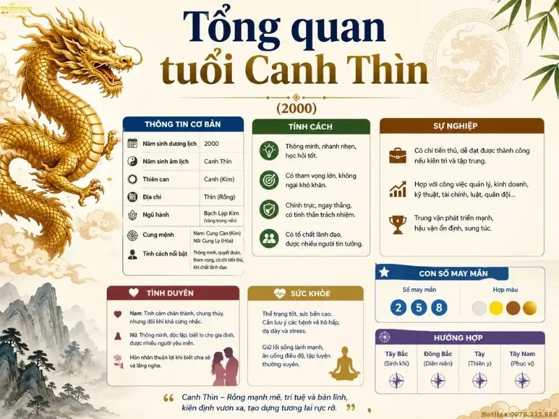 Hướng Nhà Tuổi Canh Thìn 2000: Chọn Vận May, Tránh Xui Rủi 2 Hướng nhà tuổi canh thìn - Hướng nhà hợp tuổi Canh Thìn theo giới tính