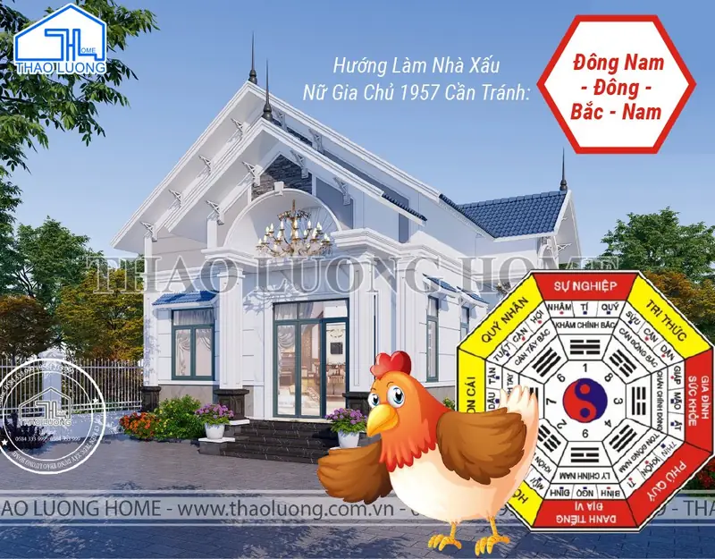 Hướng nhà tuổi đinh dậu - Hướng nhà xấu cần tránh