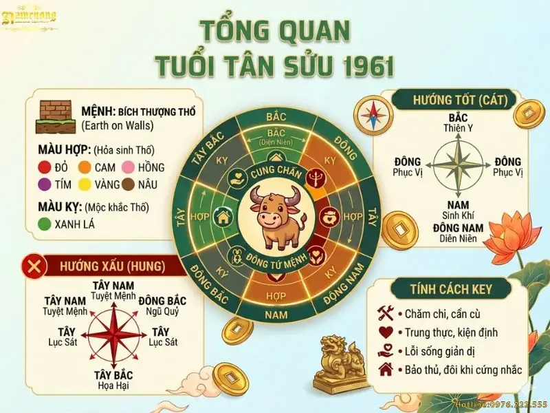 Hướng Nhà Tuổi Tân Sửu 1961 Chuẩn Phong Thủy, Rước Vượng Khí 3 Hướng nhà tuổi tân sửu - Bố trí công năng và hóa giải hướng nhà xấu tuổi Tân Sửu