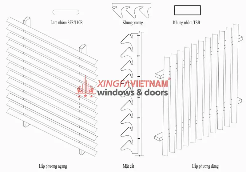 Lam chắn nắng là gì - 3. Bảng Thông Số Kỹ Thuật & Tiêu Chuẩn Thiết Kế