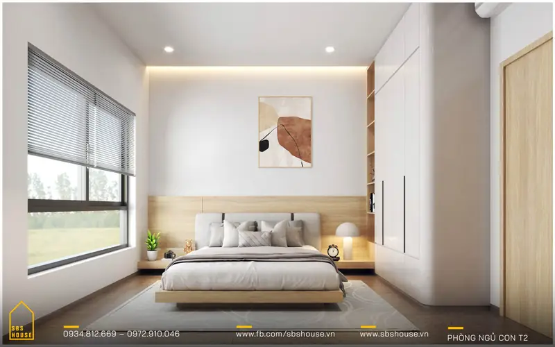 Chọn màu sơn phòng ngủ theo phong thủy 2026 2 Màu sơn phòng ngủ theo phong thủy - Chọn màu sơn phòng ngủ theo ngũ hành