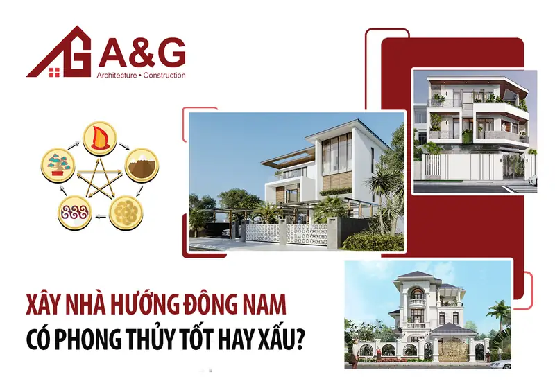 Cát lợi cho từng cung (Ly, Khảm, Tốn, Chấn) - nhà hướng Đông tốt hay xấu minh họa một ngôi nhà hướng Đông đón ánh nắng ban mai với cây cối xanh tươi