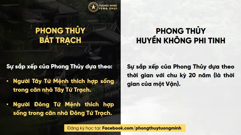 Phong thủy bát trạch và huyền không - Bát Trạch và Huyền Không: Hai Trường Phái