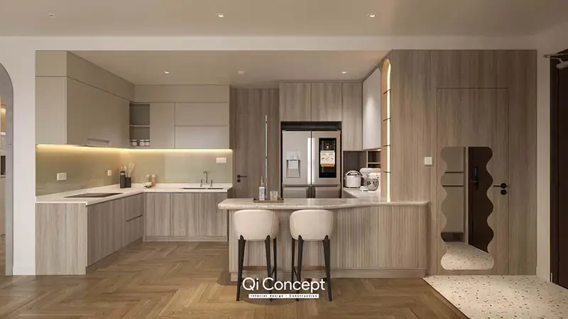 Phong thủy bếp chung cư - Nguyên tắc bố trí bếp chung cư chuẩn