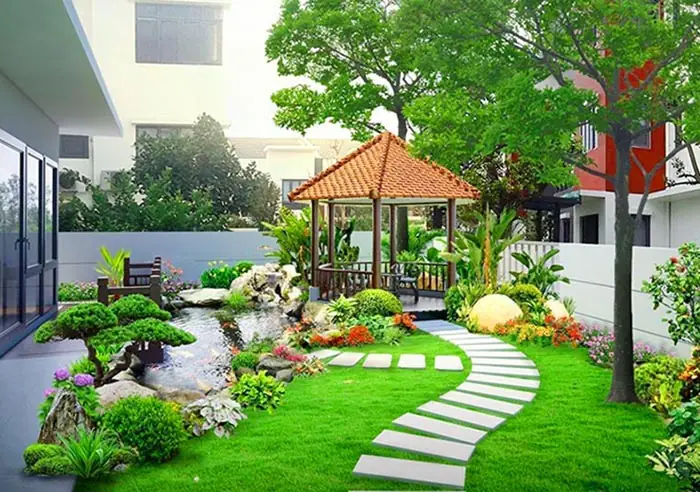 Sân vườn phong thủy - Ý nghĩa phong thủy của sân vườn