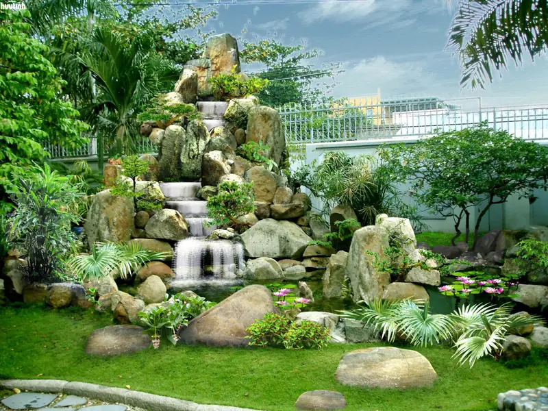 Nguyên tắc bố trí sân vườn phong thủy