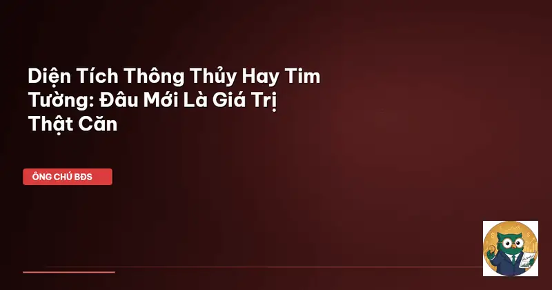 Thông thủy và tim tường khác nhau - Diện Tích Thông Thủy và Tim Tường: Định Nghĩa