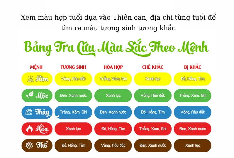 Tuổi Tuất Hợp Màu Gì 2026 Mang Tài Lộc 1 Tuổi Tuất hợp màu gì theo mệnh?
