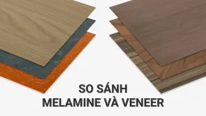 Veneer và melamine khác nhau - Veneer và Melamine: Nguồn gốc và cấu tạo khác biệt
