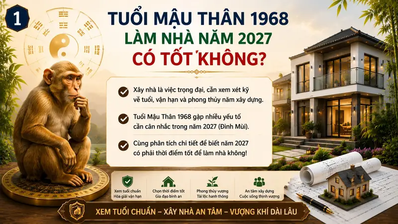 Xem Tuổi Xây Nhà Tuổi Nhâm Thìn: Luận Giải Chi Tiết Năm 2026 2 Xem tuổi xây nhà tuổi nhâm thìn - Phân tích Tam Tai, Kim Lâu, Hoang Ốc