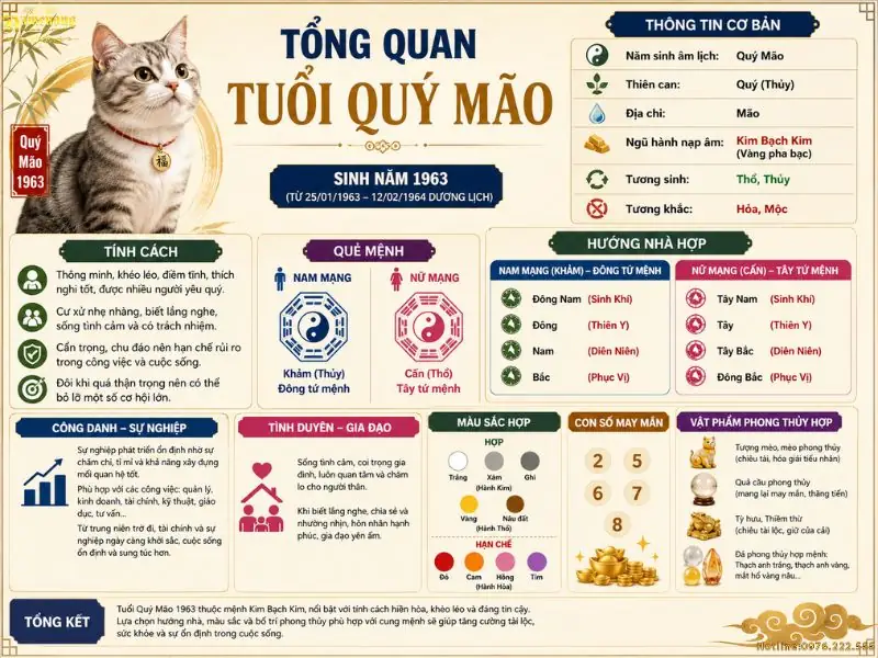 Xem tuổi xây nhà tuổi quý mão - Tổng quan tuổi Quý Mão và phong thủy xây nhà